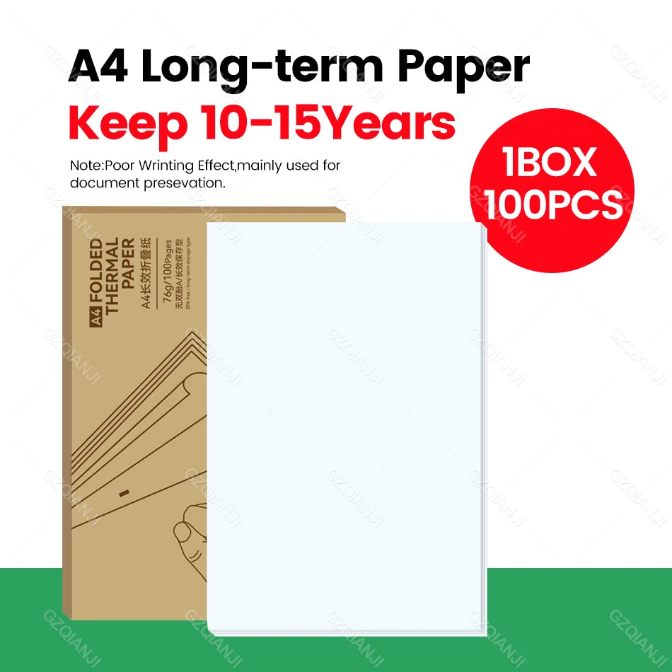 Feuilles Et Rouleaux de Papiers Thermique A4