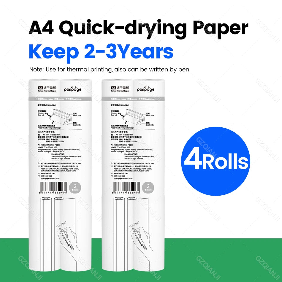 Feuilles Et Rouleaux de Papiers Thermique A4