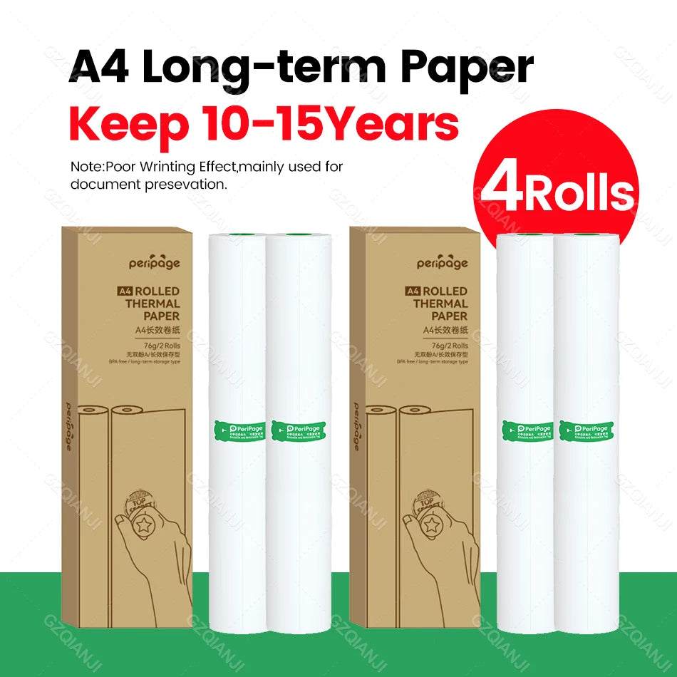 Feuilles Et Rouleaux de Papiers Thermique A4